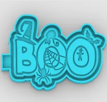 Boo With Spider Web - Freshie Mold