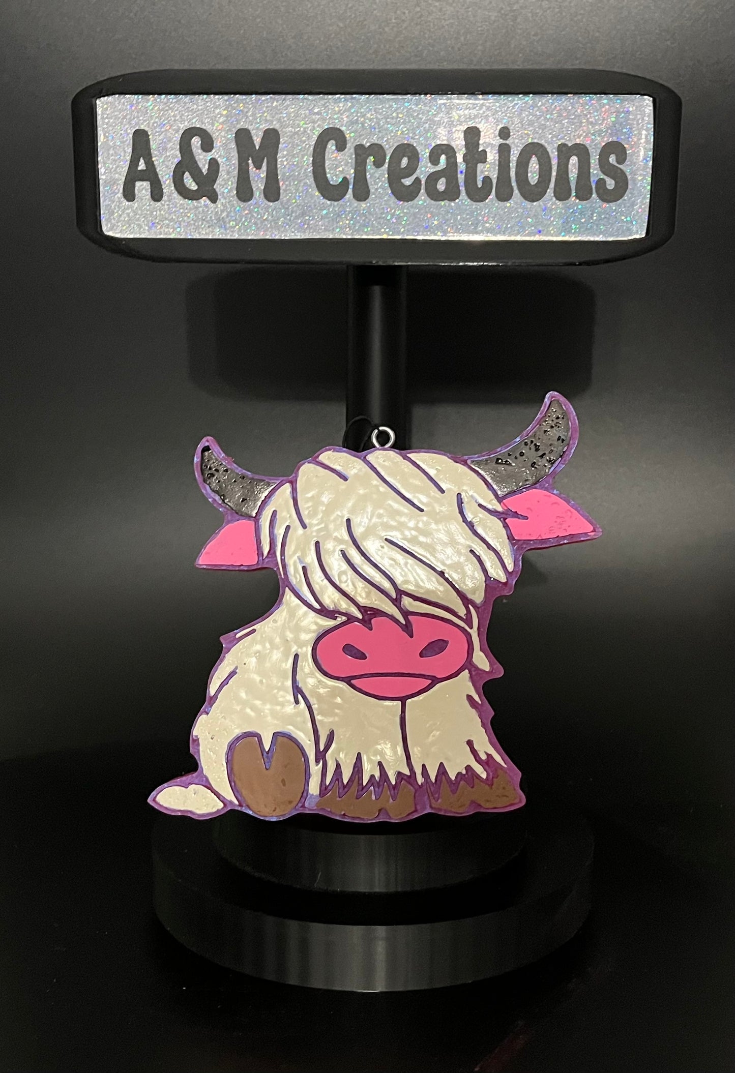 Cream High Land Cow No Glitter Freshie