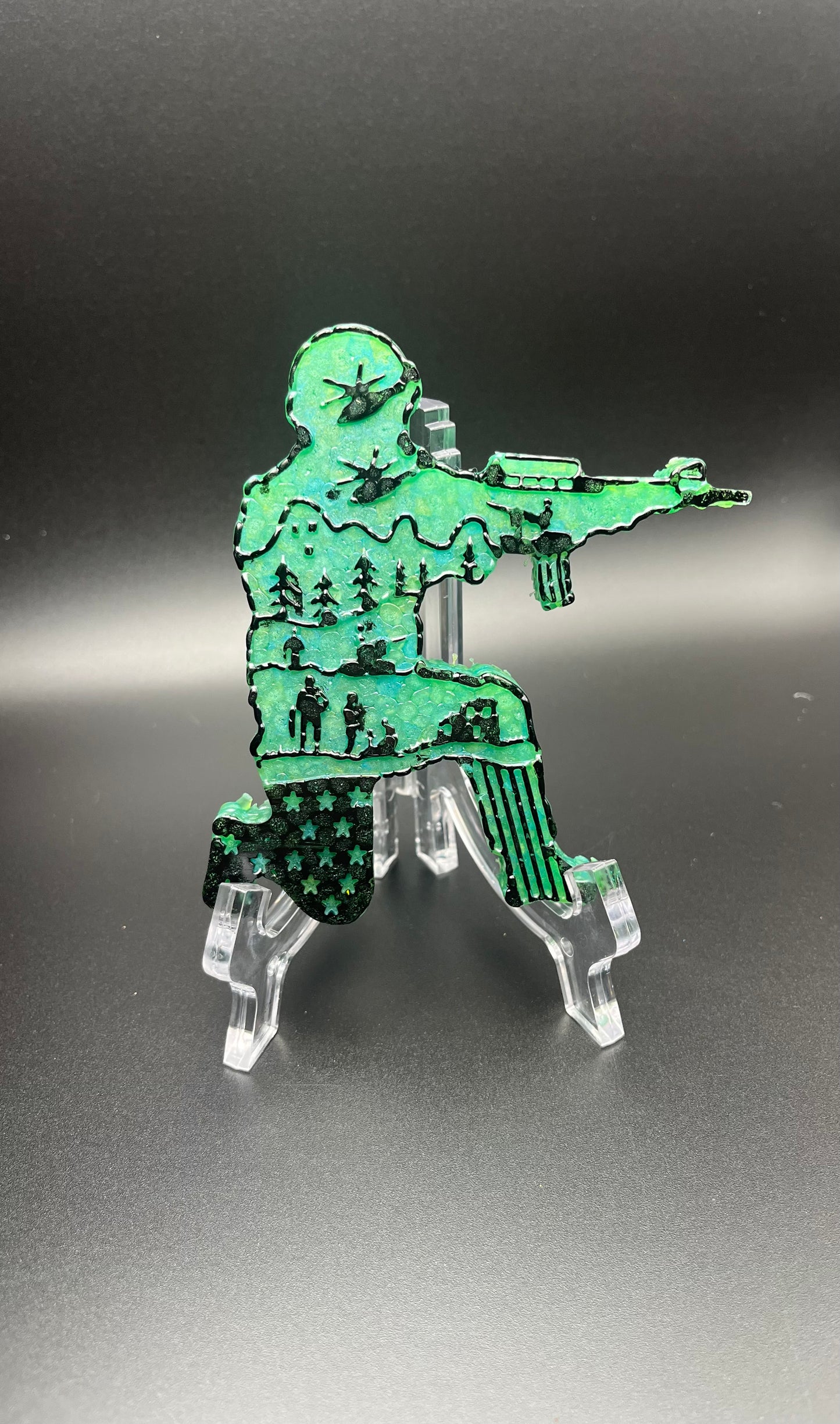 Green Army No Glitter Freshie