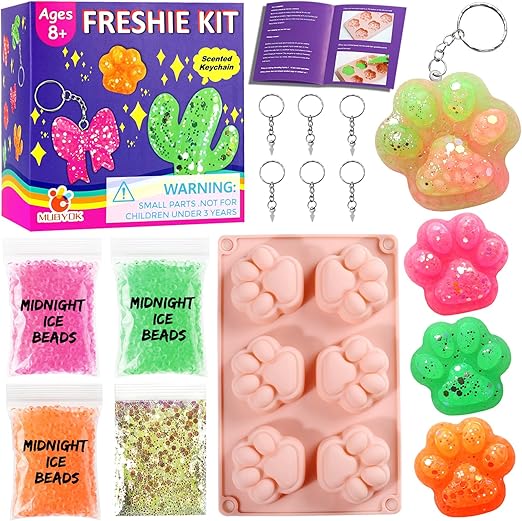 Paw Print Key Chain Freshie Starter Kit