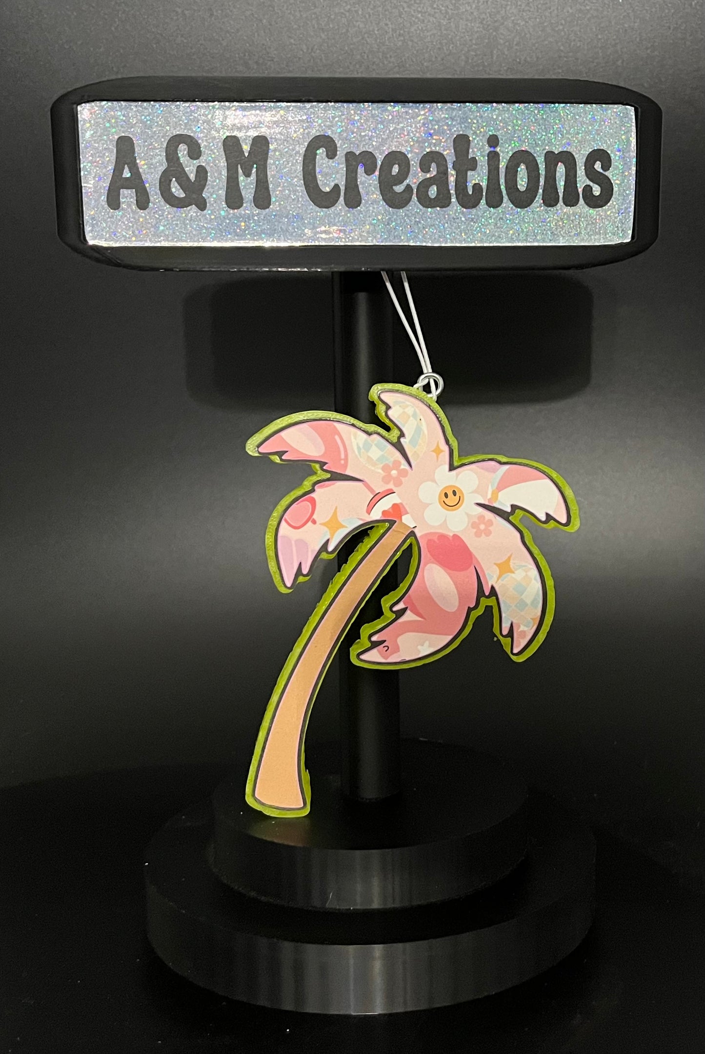 Yellow Palm Tree No Glitter Freshie