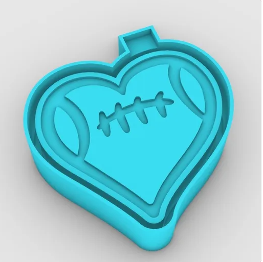 Heart Football Car Freshie Housing