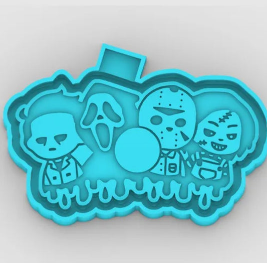 Halloween, horror characters, chucky, jason, scream, Leatherface - Freshie Mold