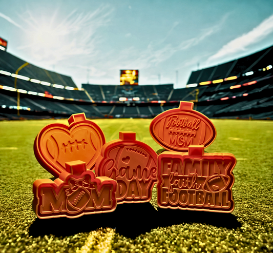 5ct Combo Pack of Football - Car Freshie Housings