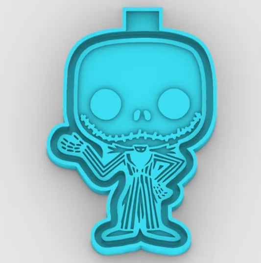 Jack Skellington Halloween 2 Sunken Details - Freshie Mold