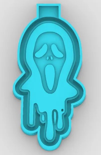 Scream Raised Details- Freshie Mold
